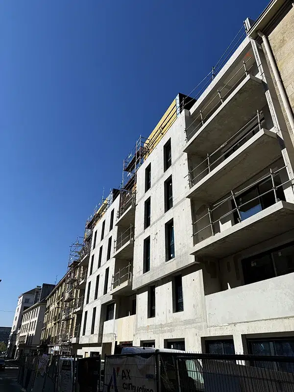 Chantier en cours "Le Melville" à Rouen