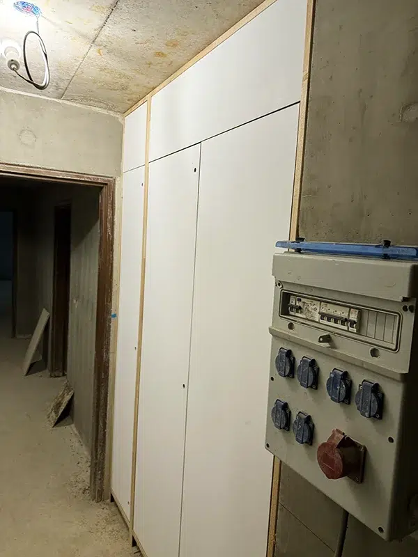 Vue intérieure du chantier en cours "Le Melville" à Rouen