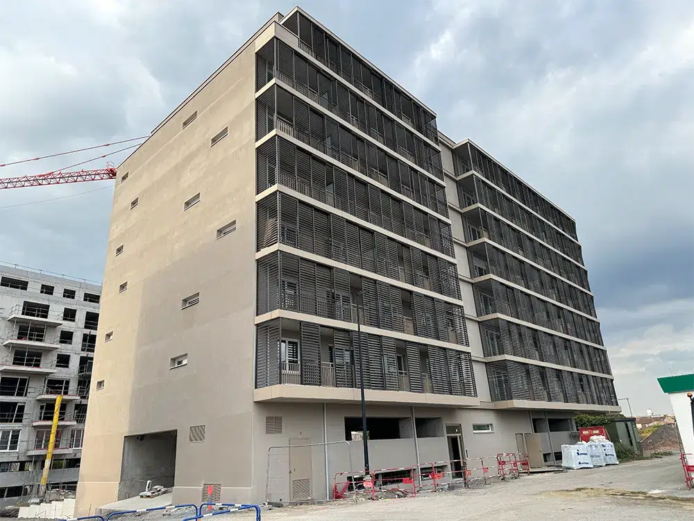 Ensemble résidentiel de 173 logements à Valenciennes - Phase finale du chantier