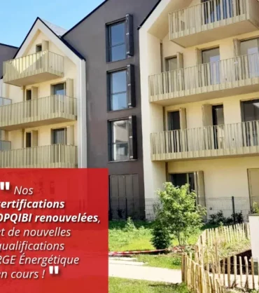 Renouvellement de nos certifications OPQIBI