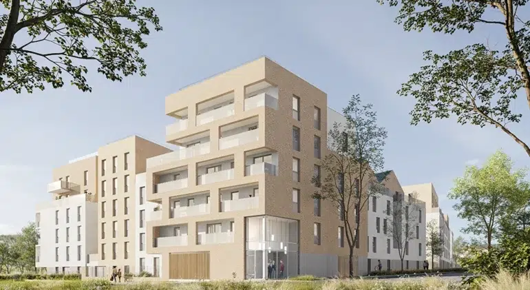 Ensemble de logements collectifs en construction à Sartrouville