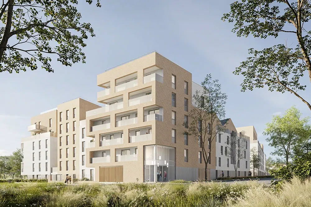 Ensemble de logements collectifs en construction à Sartrouville