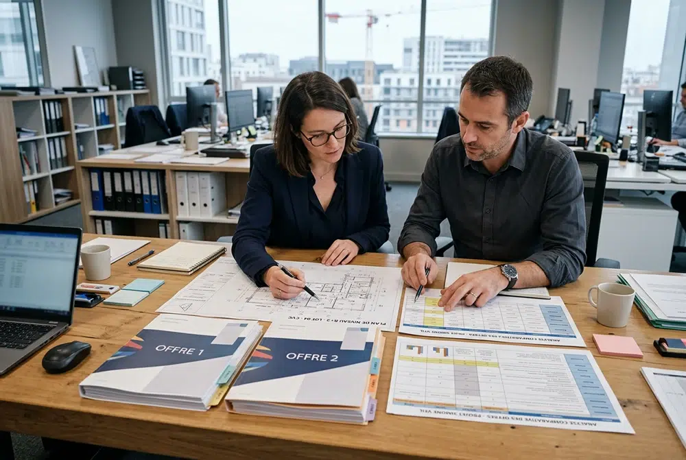 Analyse technique et économique de plusieurs offres d’entreprises à partir du dossier de consultation