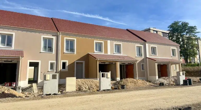 Maisons individuelles en construction au Clos Folie à Beauvais