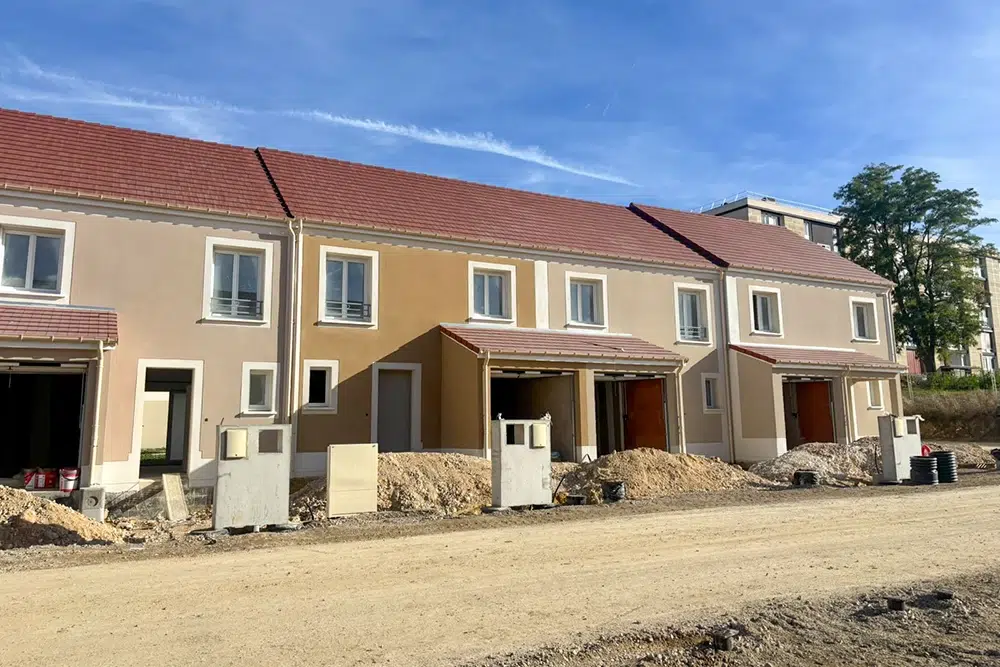 Maisons individuelles en construction au Clos Folie à Beauvais