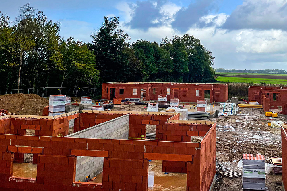 Construction de 28 maisons individuelles pour AMSOM Habitat à Valines